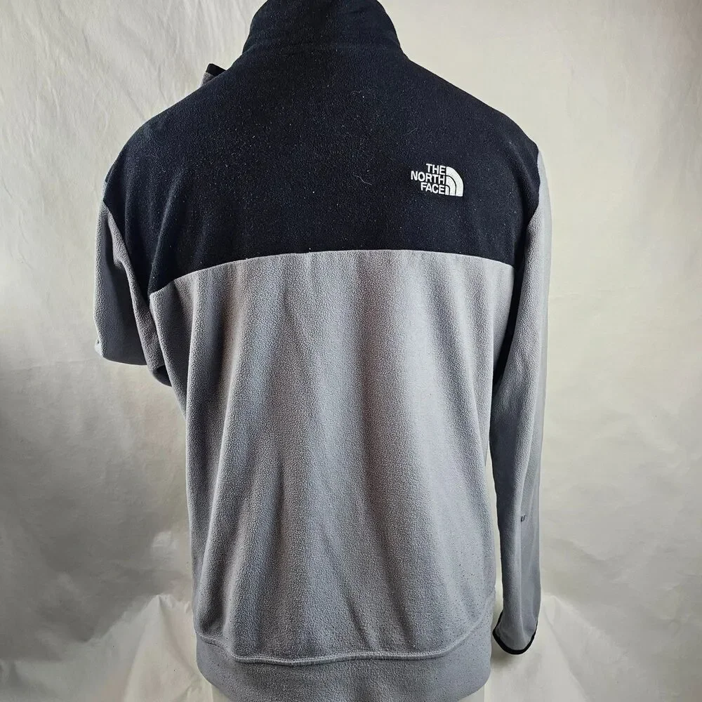 The North Face Jacket Mens Large Gray Full Zip Fleece Outdoor Lightweight Gorp